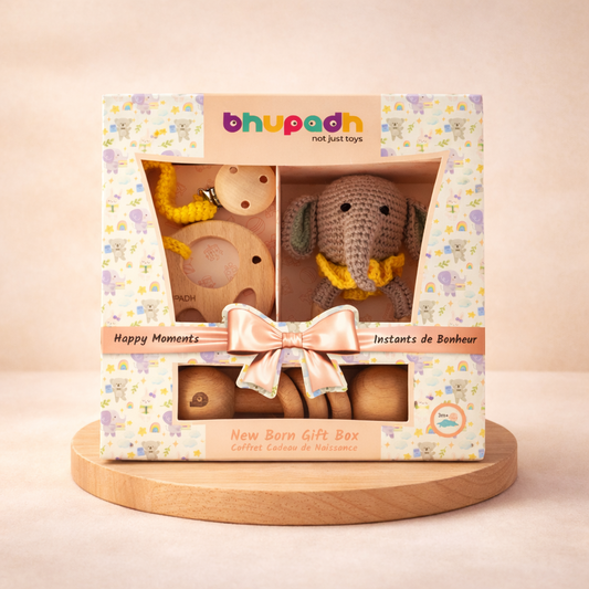 Bhupadh Newborn Gift Box – Elephant Collection