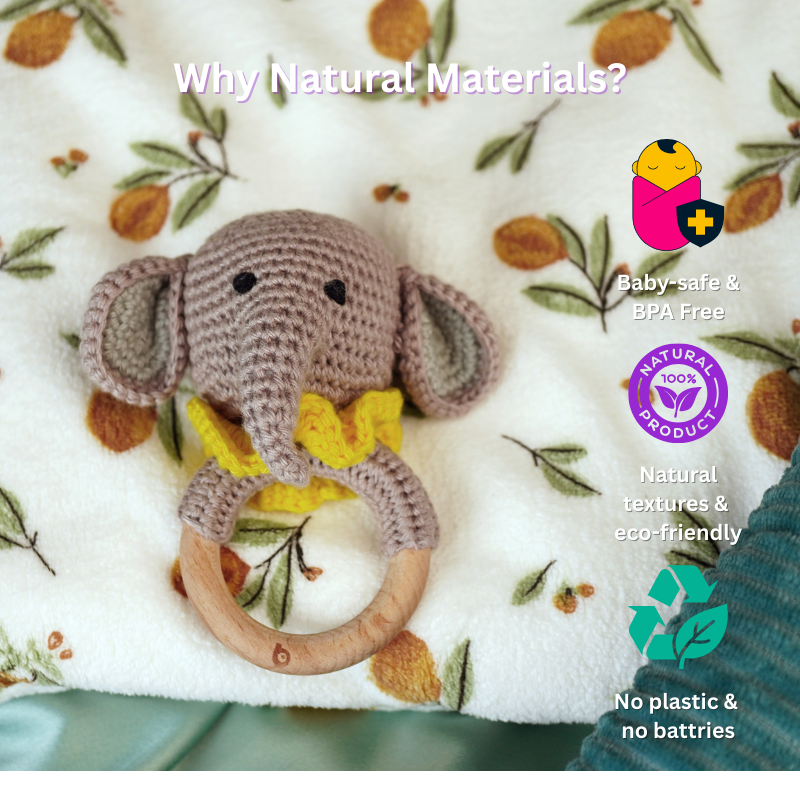 Bhupadh Elephant Crochet Rattle