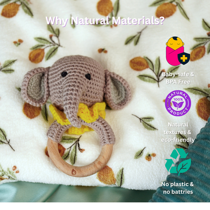 Bhupadh Elephant Crochet Rattle