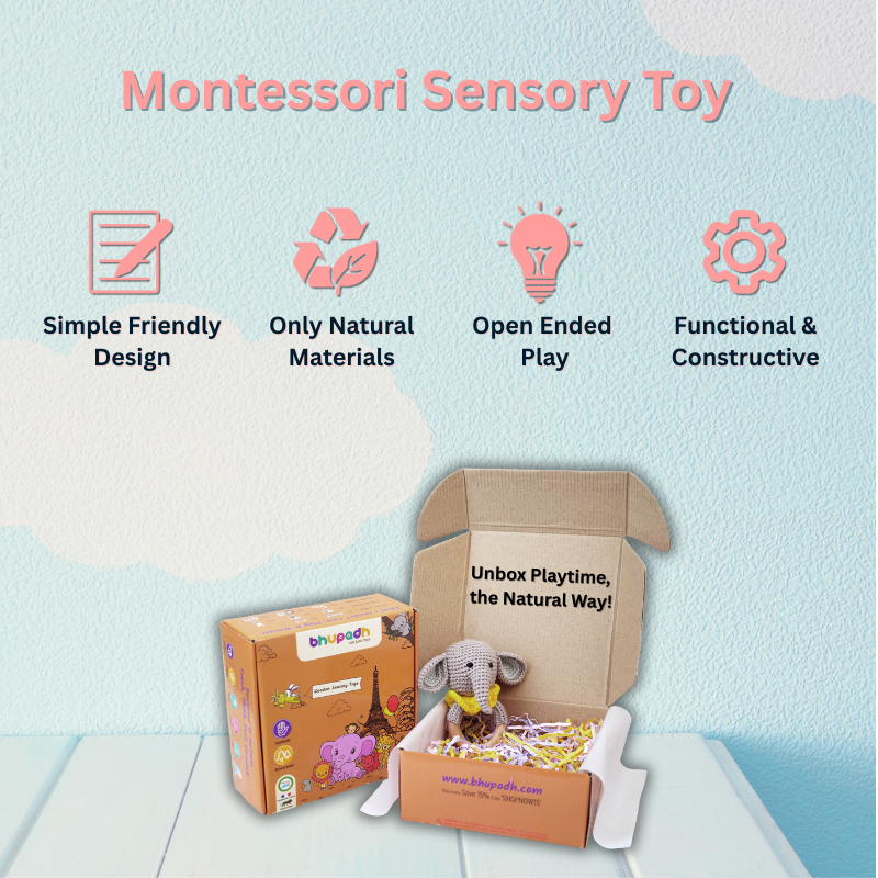 Bhupadh Elephant Crochet Rattle