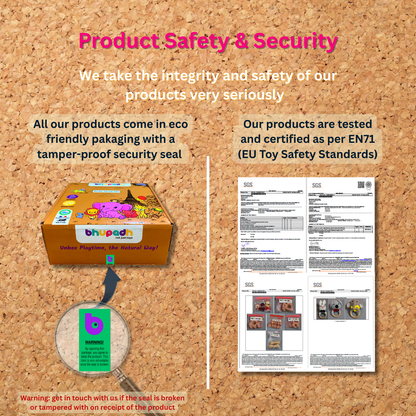 Bhupadh Elephant Crochet Rattle with Wooden Teether