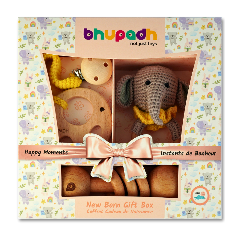 Bhupadh Newborn Gift Box – Elephant Collection