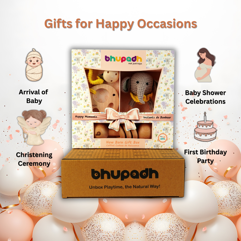 Bhupadh Newborn Gift Box – Elephant Collection