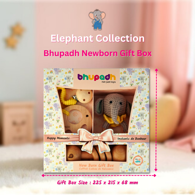 Bhupadh Newborn Gift Box – Elephant Collection