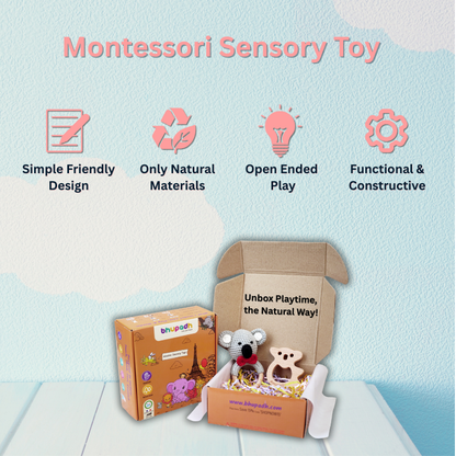 Bhupadh Koala Crochet Rattle with Wooden Teether