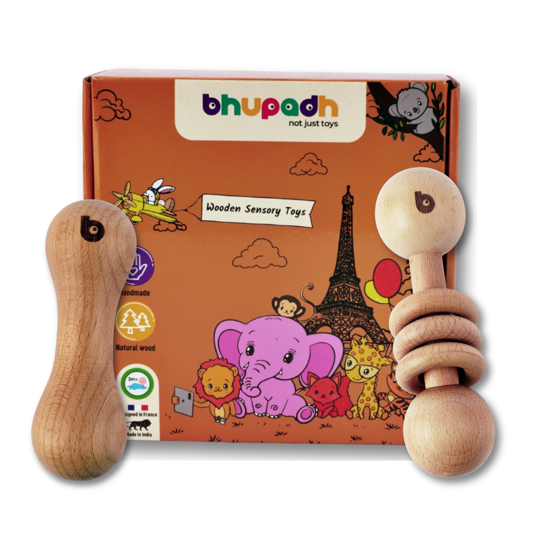 Bhupadh Wooden Rattle Set