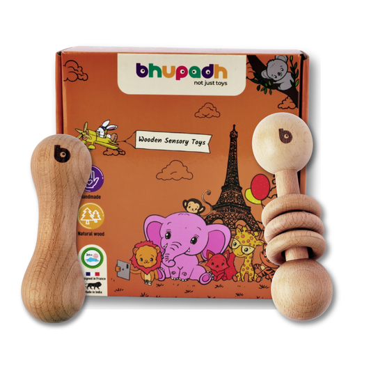 Bhupadh Wooden Rattle Set